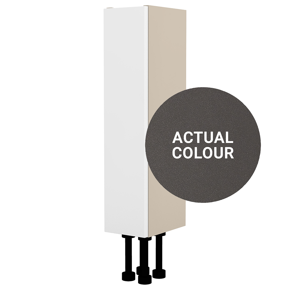 Image of Duarti By Calypso Cascade 150mm Slimline 1 Door Floor Standing Unit - Galaxy Grey