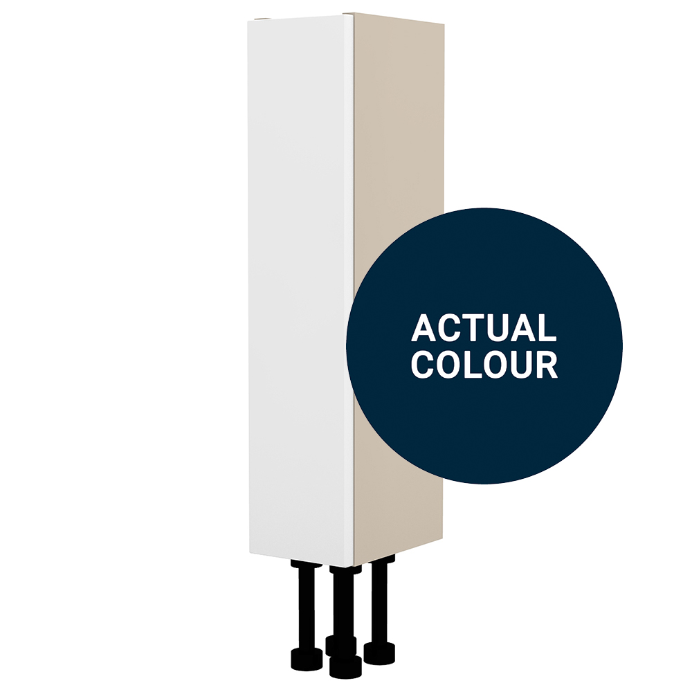 Image of Duarti By Calypso Cascade 150mm Slimline 1 Door Floor Standing Unit - Midnight Blue