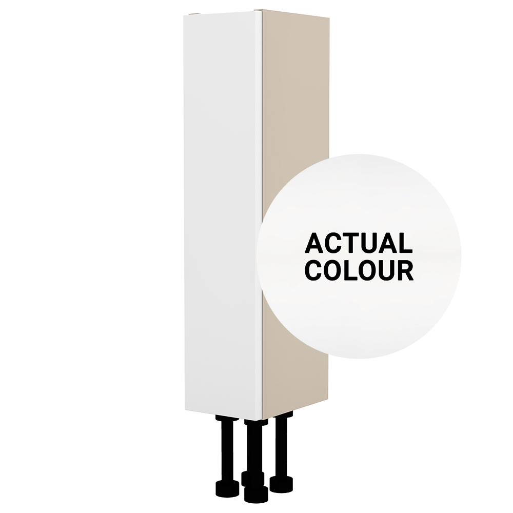 Image of Duarti By Calypso Cascade 150mm Slimline 1 Door Floor Standing Unit - Matt White