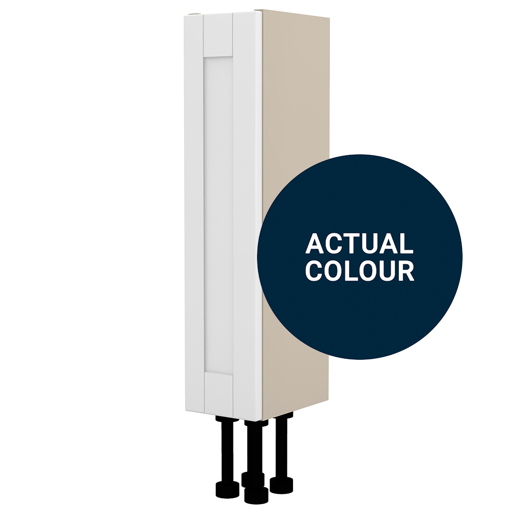 Image of Duarti By Calypso Highwood 150mm Slimline 1 Door Floor Standing Unit - Midnight Blue