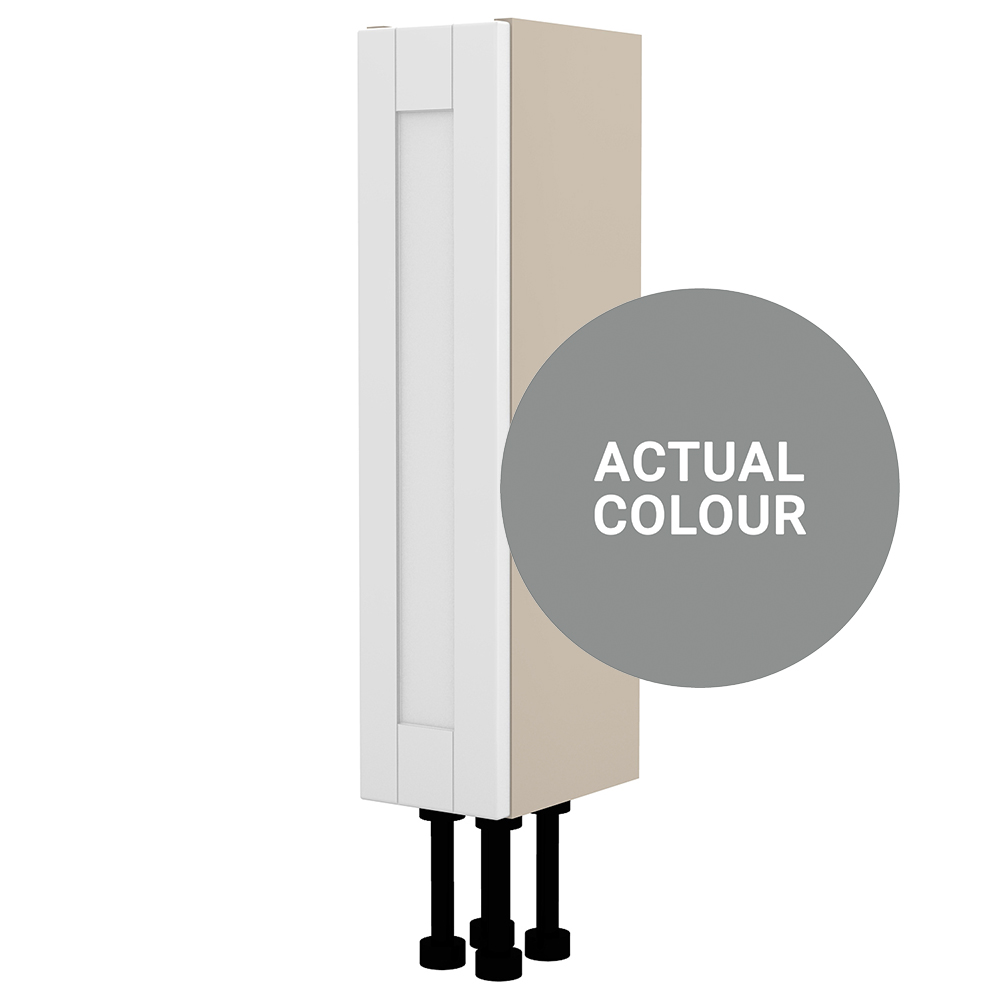 Image of Duarti By Calypso Highwood 150mm Slimline 1 Door Floor Standing Unit - Twilight Grey