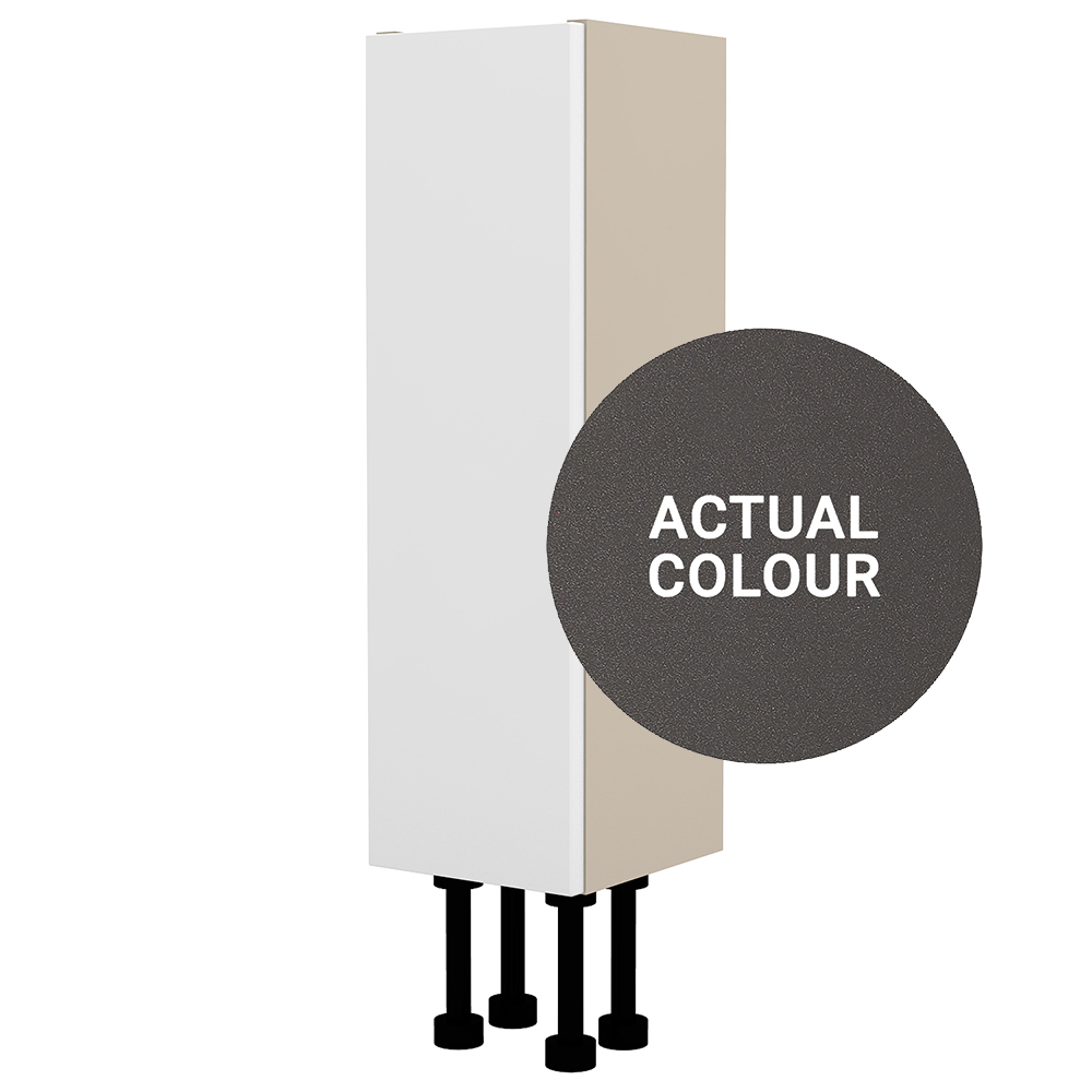 Image of Duarti By Calypso Cascade 200mm Slimline 1 Door Floor Standing Unit - Galaxy Grey