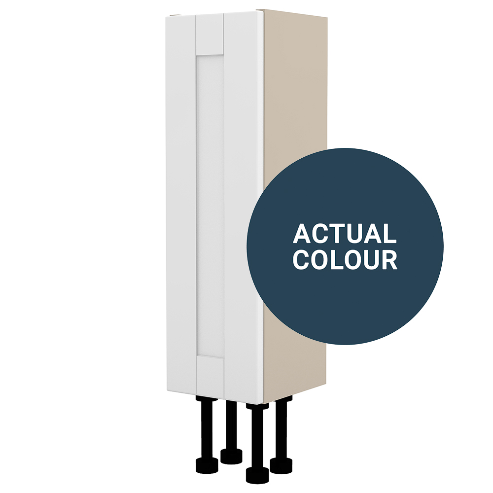 Image of Duarti By Calypso Highwood 200mm Slimline 1 Door Floor Standing Unit - Twilight Blue