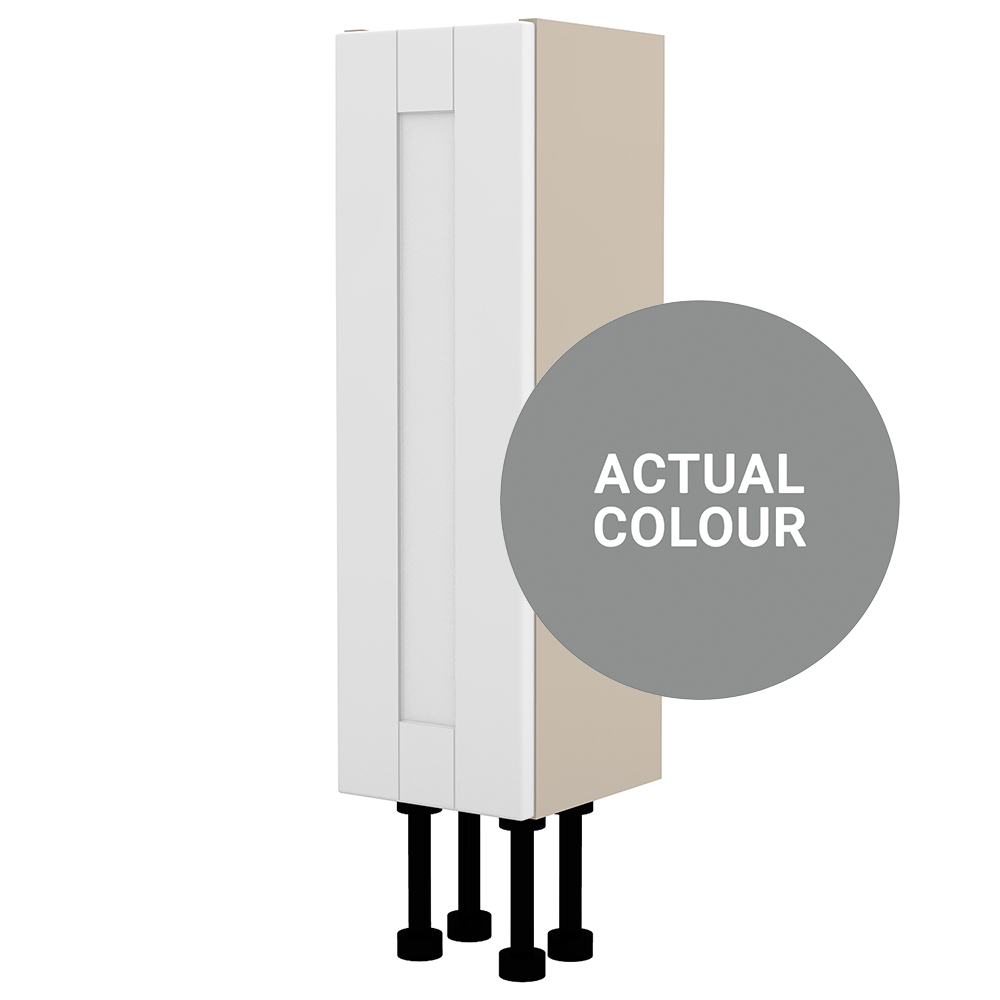 Image of Duarti By Calypso Highwood 200mm Slimline 1 Door Floor Standing Unit - Twilight Grey