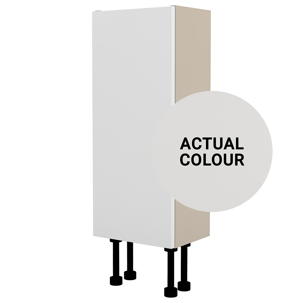 Image of Duarti By Calypso Cascade 250mm Slimline 1 Door Floor Standing Unit - Mirror Grey