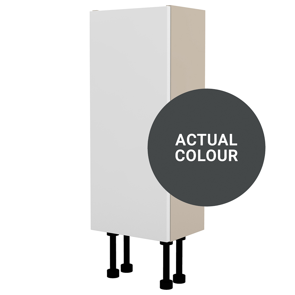 Image of Duarti By Calypso Cascade 250mm Slimline 1 Door Floor Standing Unit - Midnight Grey