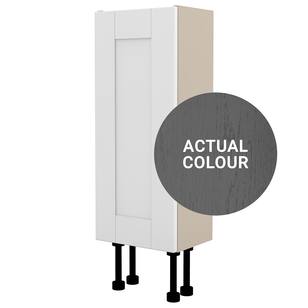 Image of Duarti By Calypso Highwood 250mm Slimline 1 Door Floor Standing Unit - Panther Grey