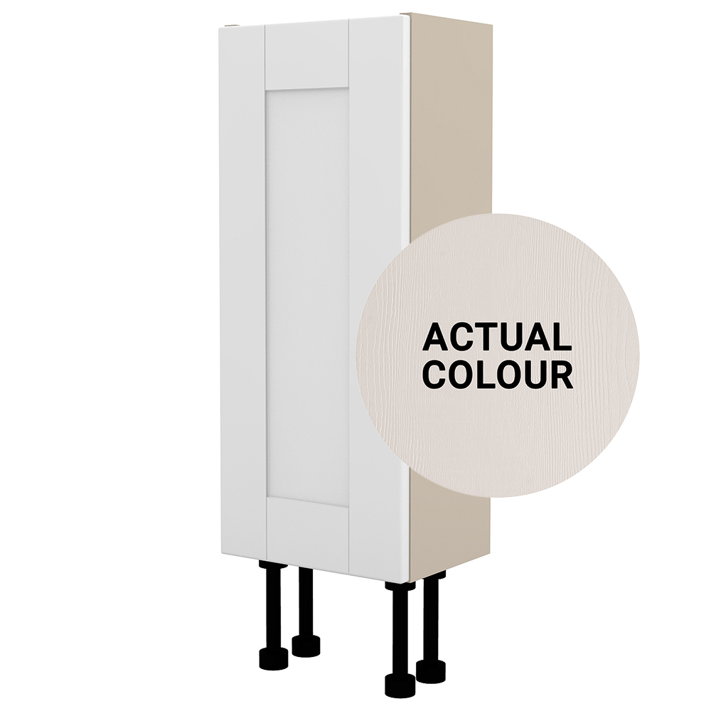 Image of Duarti By Calypso Highwood 250mm Slimline 1 Door Floor Standing Unit - Taupe