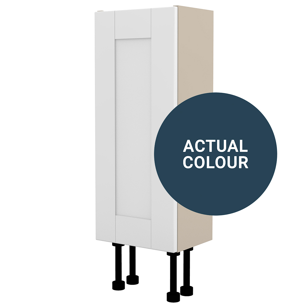 Image of Duarti By Calypso Highwood 250mm Slimline 1 Door Floor Standing Unit - Twilight Blue