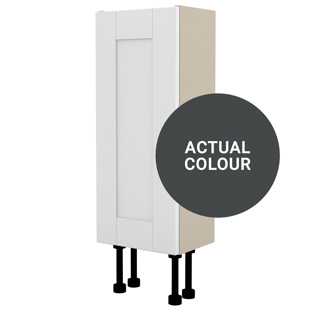 Image of Duarti By Calypso Highwood 250mm Slimline 1 Door Floor Standing Unit - Midnight Grey