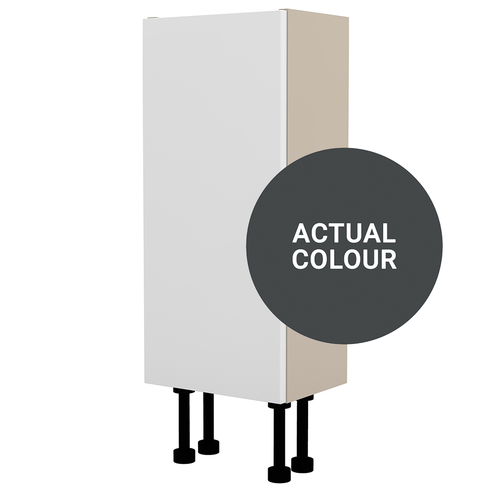 Image of Duarti By Calypso Cascade 300mm Slimline 1 Door Floor Standing Unit - Midnight Grey