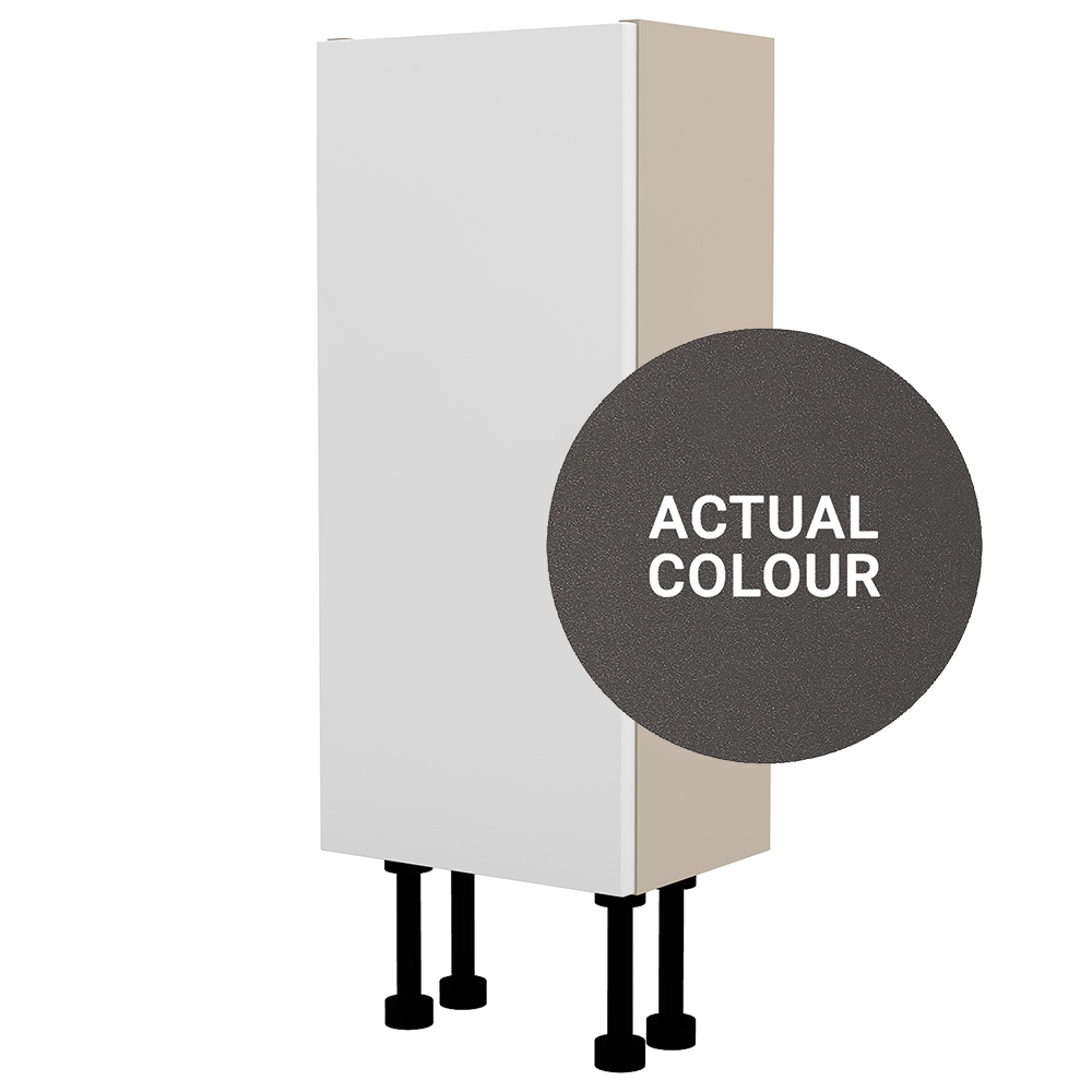 Image of Duarti By Calypso Cascade 300mm Slimline 1 Door Floor Standing Unit - Galaxy Grey