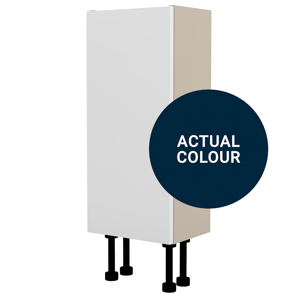 Image of Duarti By Calypso Cascade 300mm Slimline 1 Door Floor Standing Unit - Midnight Blue