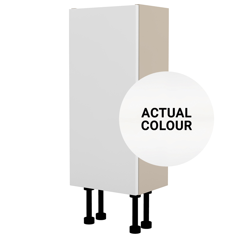 Duarti By Calypso Cascade 300mm Slimline 1 Door Floor Standing Unit - Matt White
