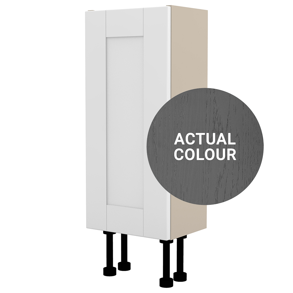 Image of Duarti By Calypso Highwood 300mm Slimline 1 Door Floor Standing Unit - Panther Grey