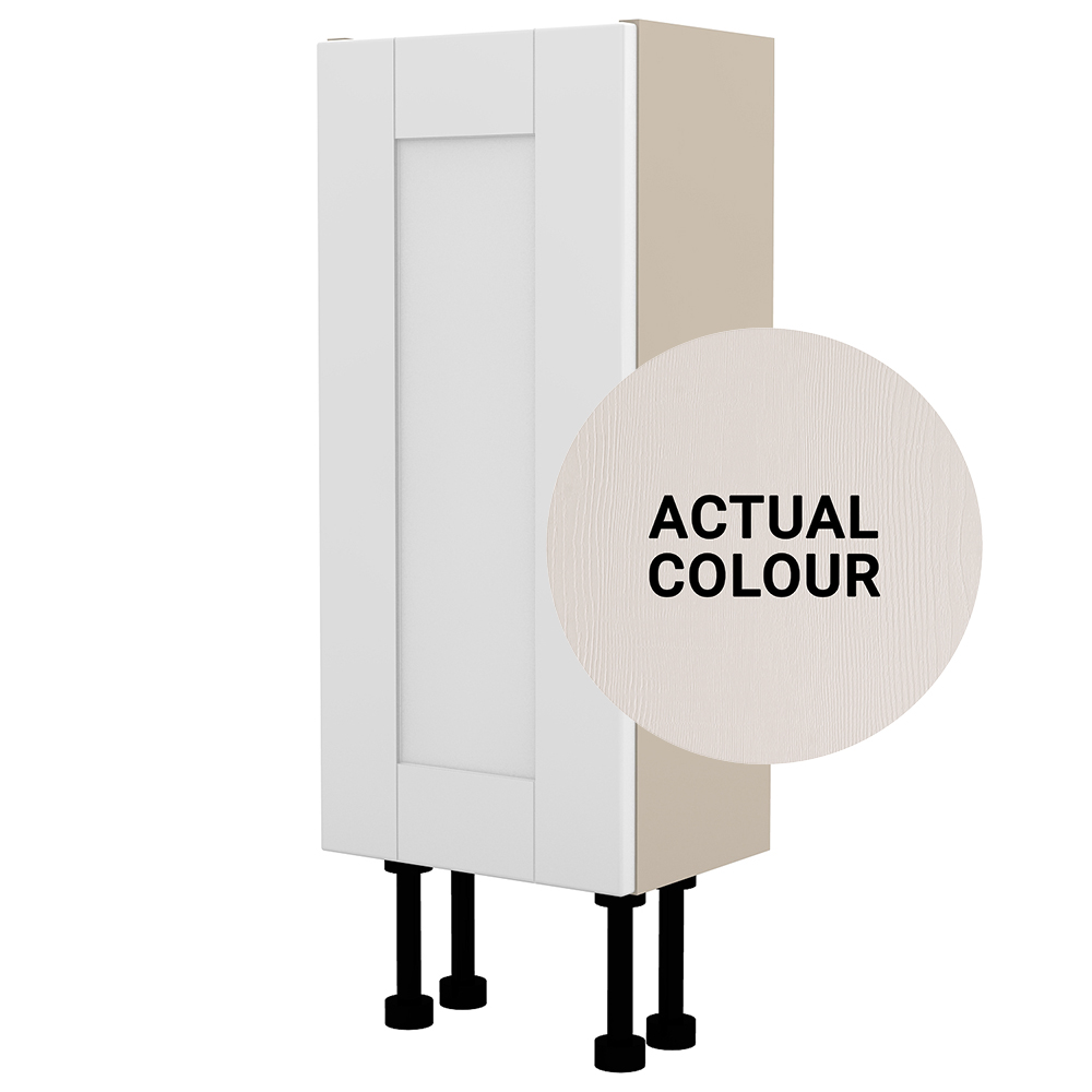 Image of Duarti By Calypso Highwood 300mm Slimline 1 Door Floor Standing Unit - Taupe