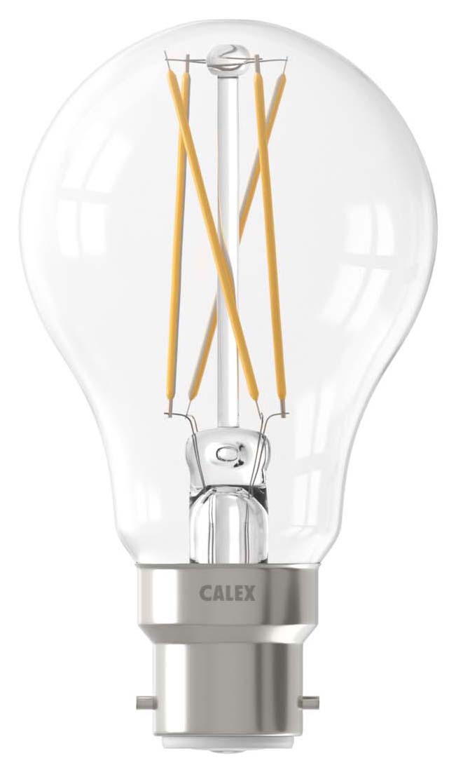 Image of Calex Smart Clear Filament A60 B22 7W Dimmable Light Bulb