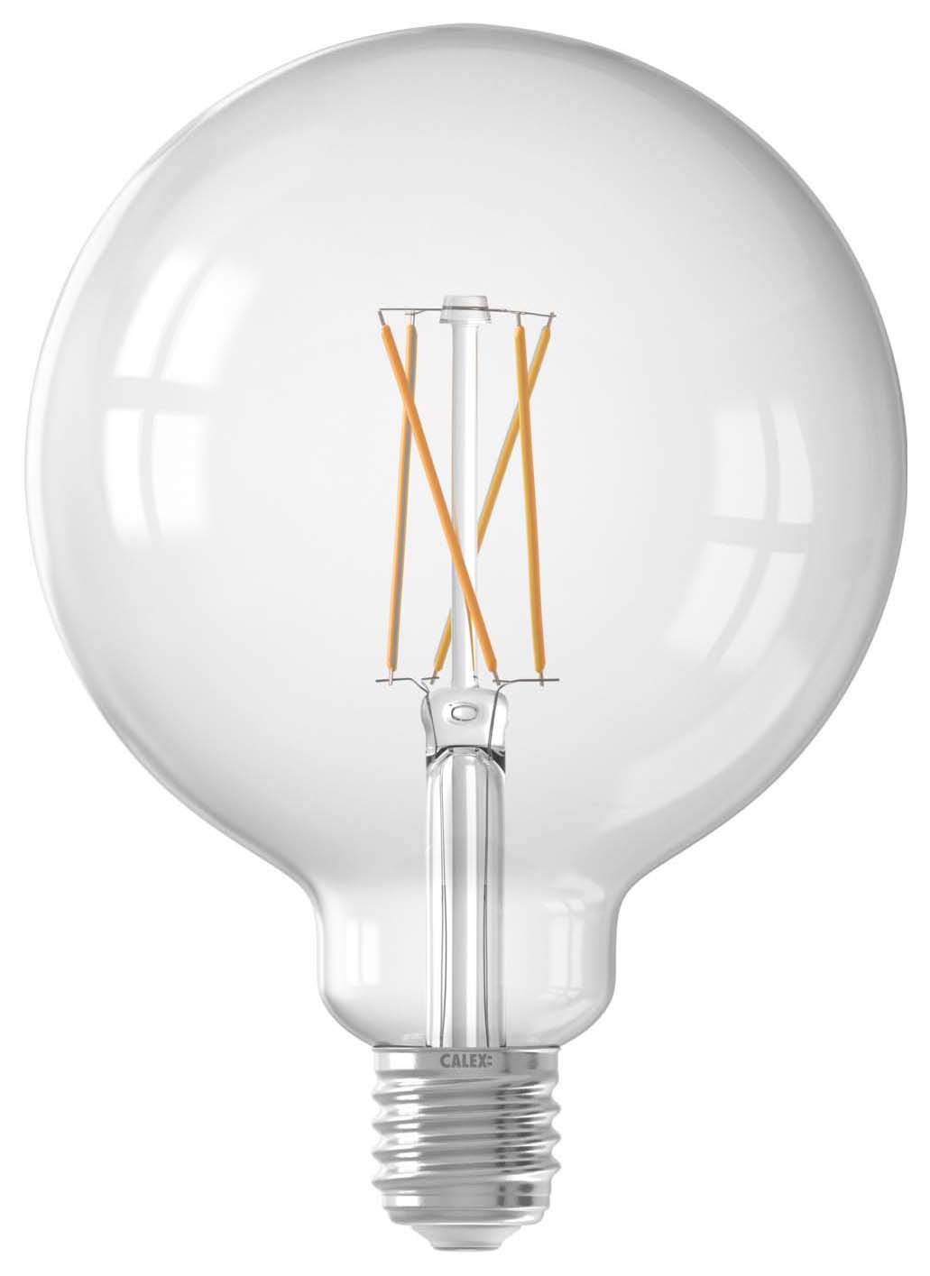 Image of Calex Smart Clear Filament E27 7.5W Globe Light Bulb