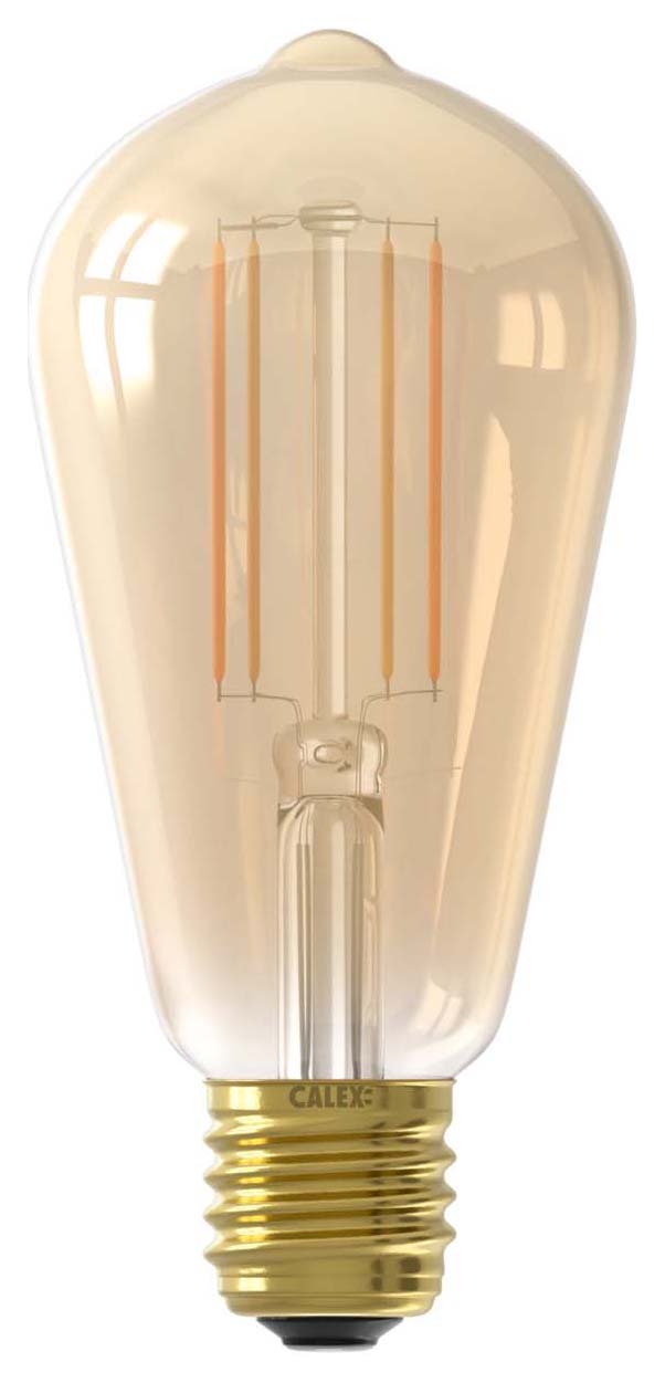 Image of Calex Smart Gold Filament E27 7W Rustic Light Bulb