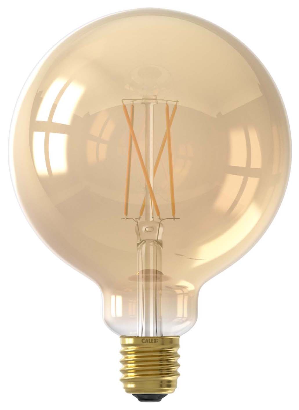 Calex Smart Gold Filament E27 7W Globe Light Bulb