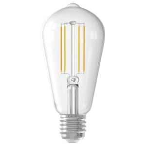Calex Smart Clear Filament E27 7W Rustic Dimmable Light Bulb