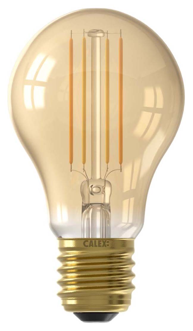 Image of Calex Smart Gold Filament A60 E27 7W Dimmable Light Bulb