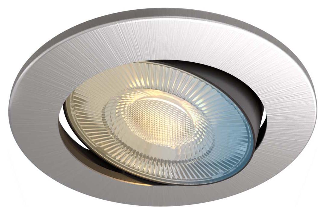 Image of Calex Smart 5W Adjustable Brushed Steel LED Downlight