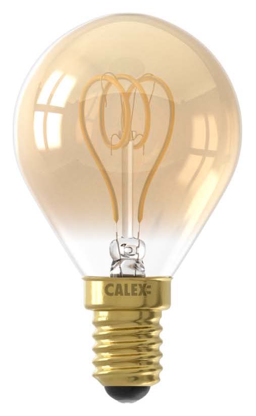 Image of Calex Standard Gold Filament Flex Ball E14 4W Dimmable Light Bulb
