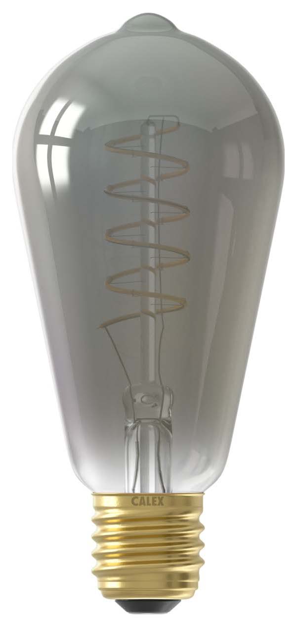 Image of Calex Standard Titanium Filament Flex E27 4W Rustic Dimmable Light Bulb