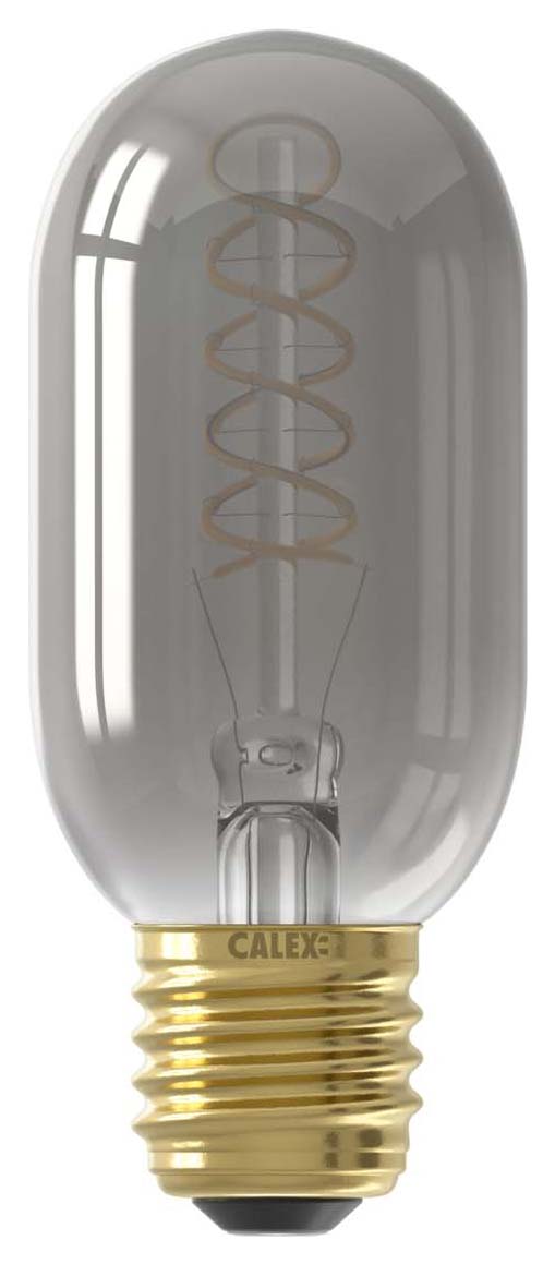 Image of Calex Standard Titanium Filament Tubular Flex E27 4W Dimmable Light Bulb