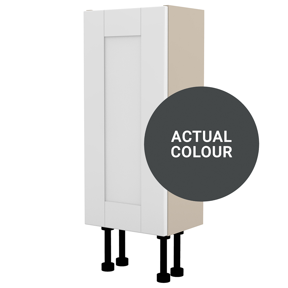 Image of Duarti By Calypso Highwood 300mm Slimline 1 Door Floor Standing Unit - Midnight Grey