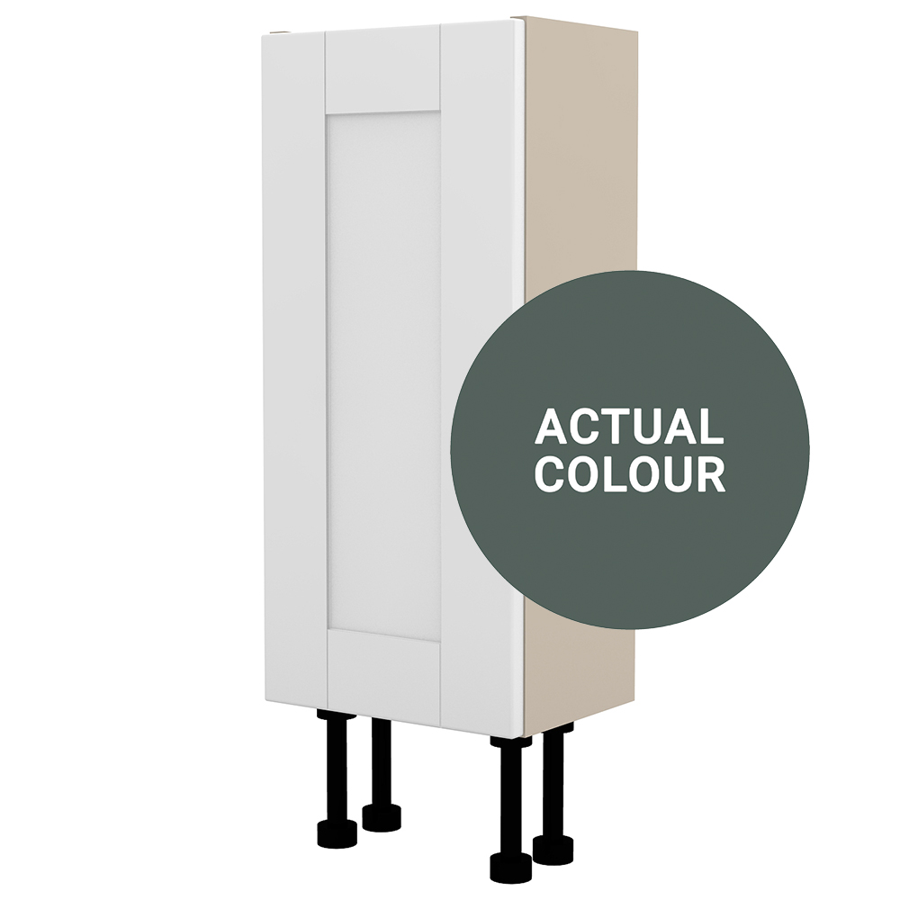 Image of Duarti By Calypso Highwood 300mm Slimline 1 Door Floor Standing Unit - Woodland Green