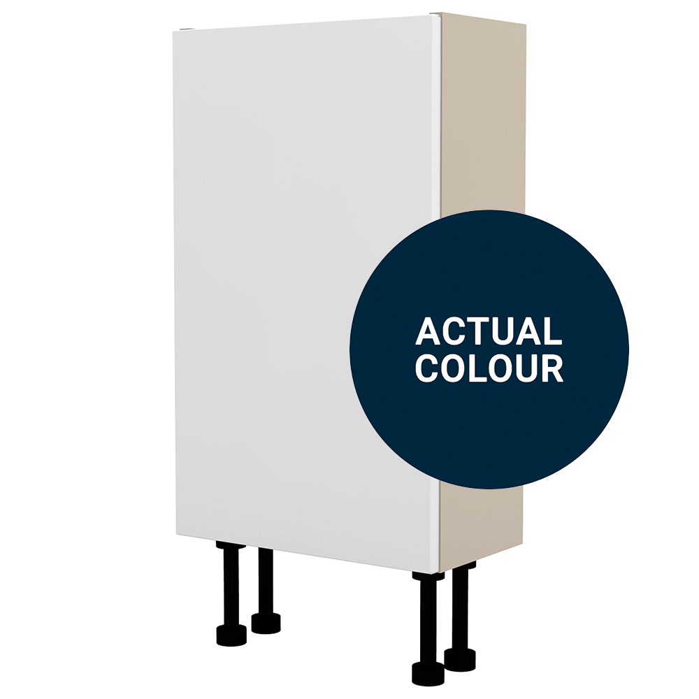 Image of Duarti By Calypso Cascade 400mm Slimline 1 Door Floor Standing Unit - Midnight Blue