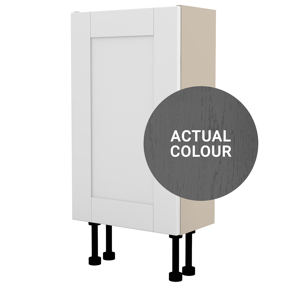 Image of Duarti By Calypso Highwood 400mm Slimline 1 Door Floor Standing Unit - Panther Grey