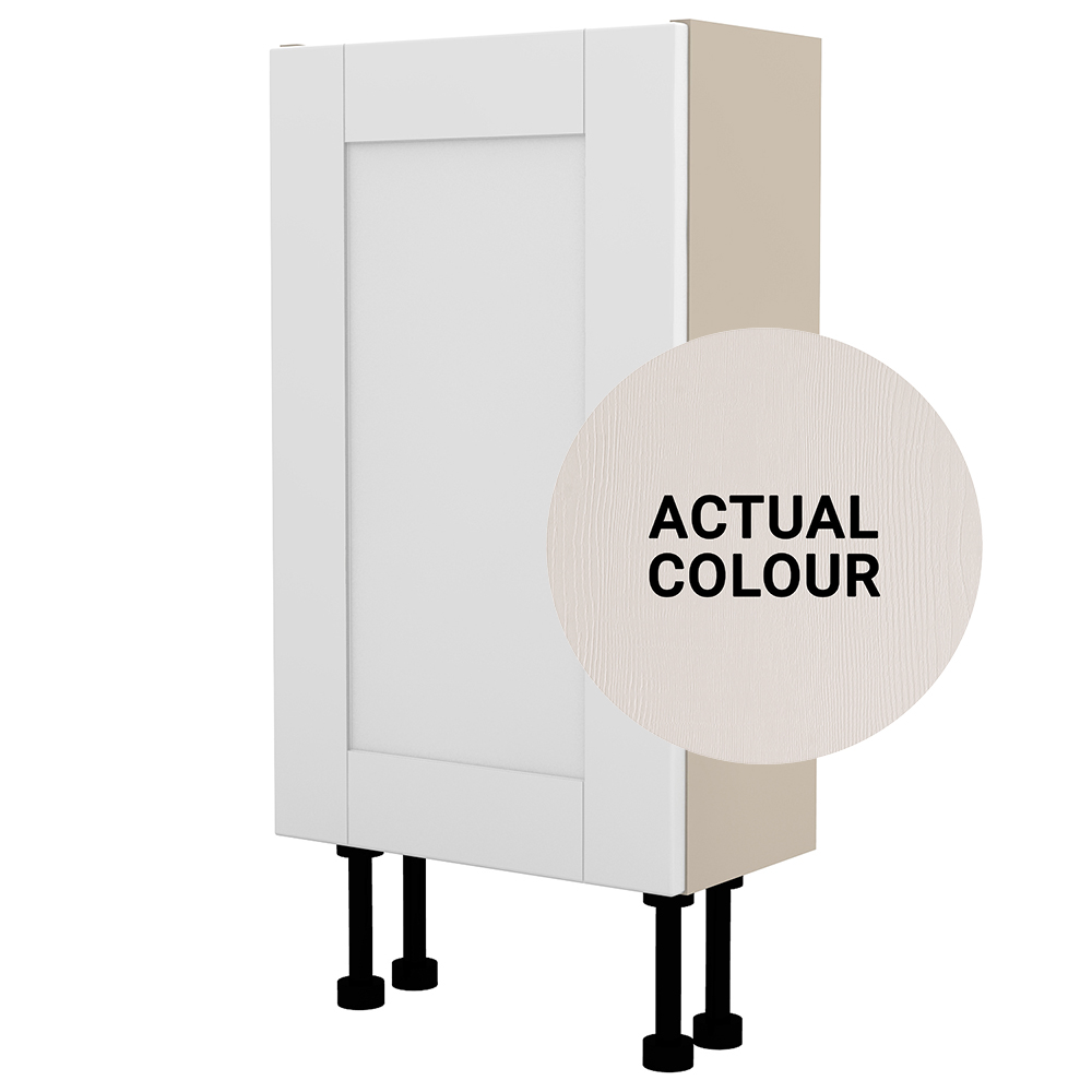 Image of Duarti By Calypso Highwood 400mm Slimline 1 Door Floor Standing Unit - Taupe