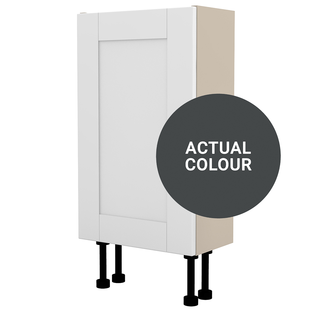 Image of Duarti By Calypso Highwood 400mm Slimline 1 Door Floor Standing Unit - Midnight Grey