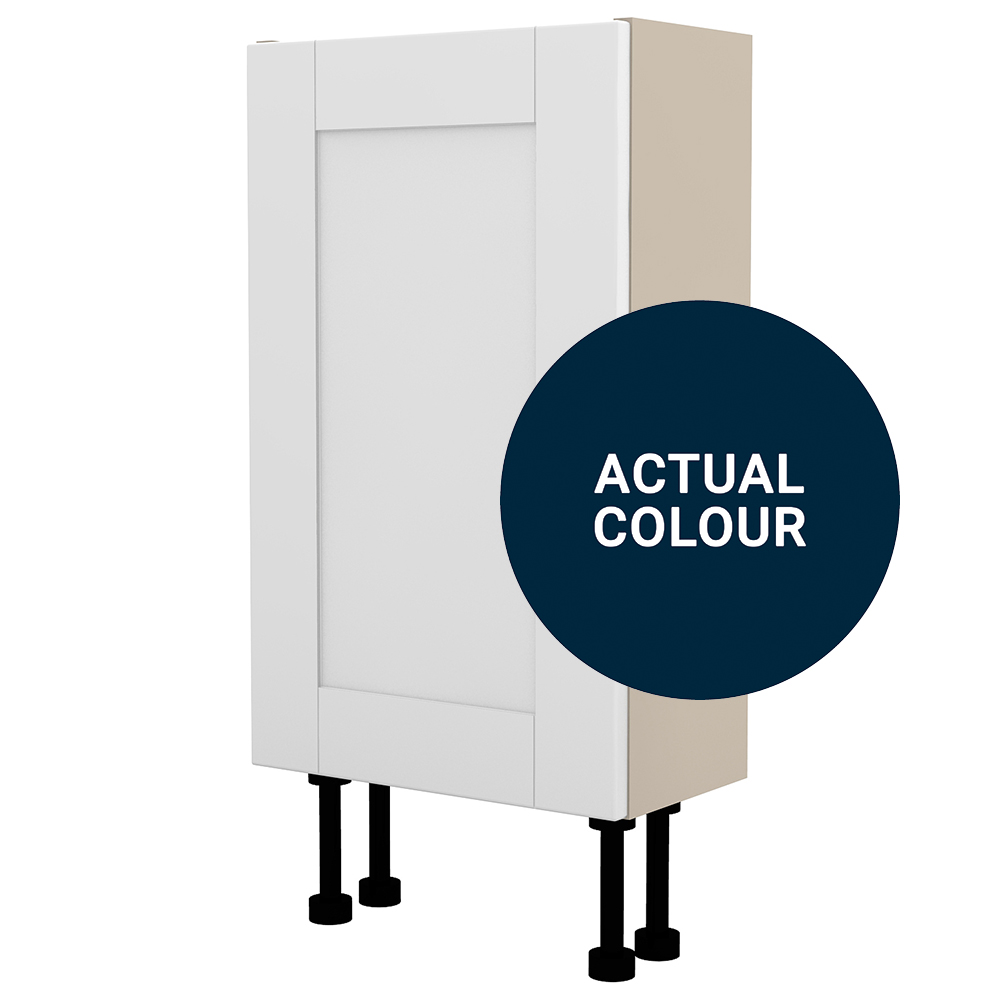 Image of Duarti By Calypso Highwood 400mm Slimline 1 Door Floor Standing Unit - Midnight Blue