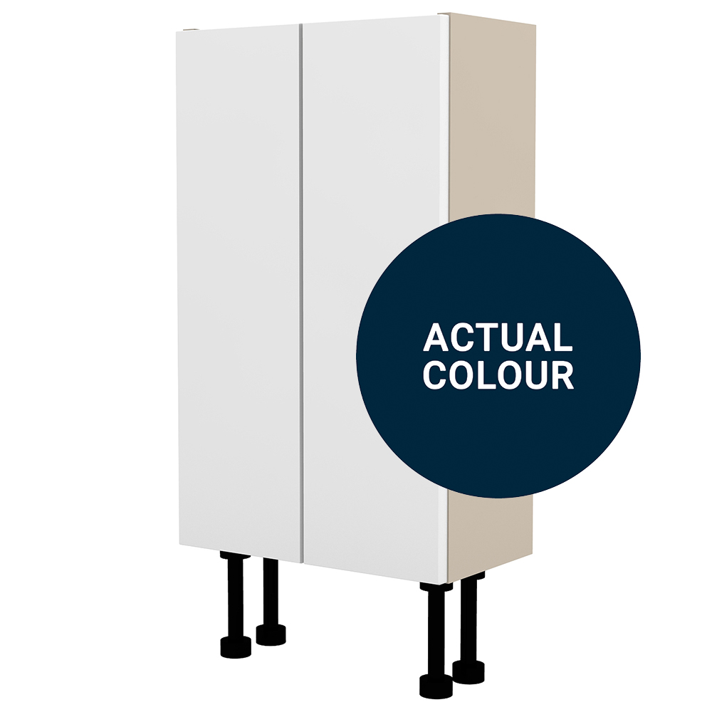 Image of Duarti By Calypso Cascade 400mm Slimline 2 Door Floor Standing Unit - Midnight Blue