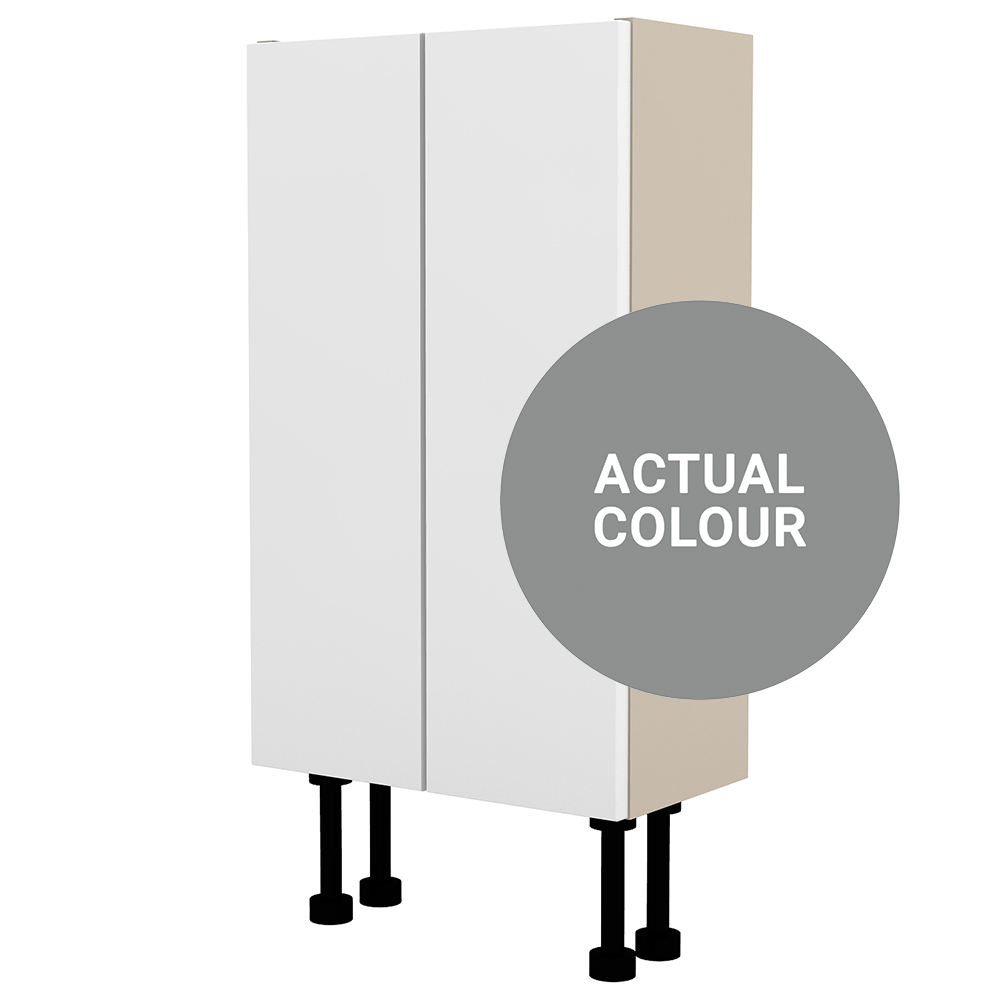 Image of Duarti By Calypso Cascade 400mm Slimline 2 Door Floor Standing Unit - Twilight Grey