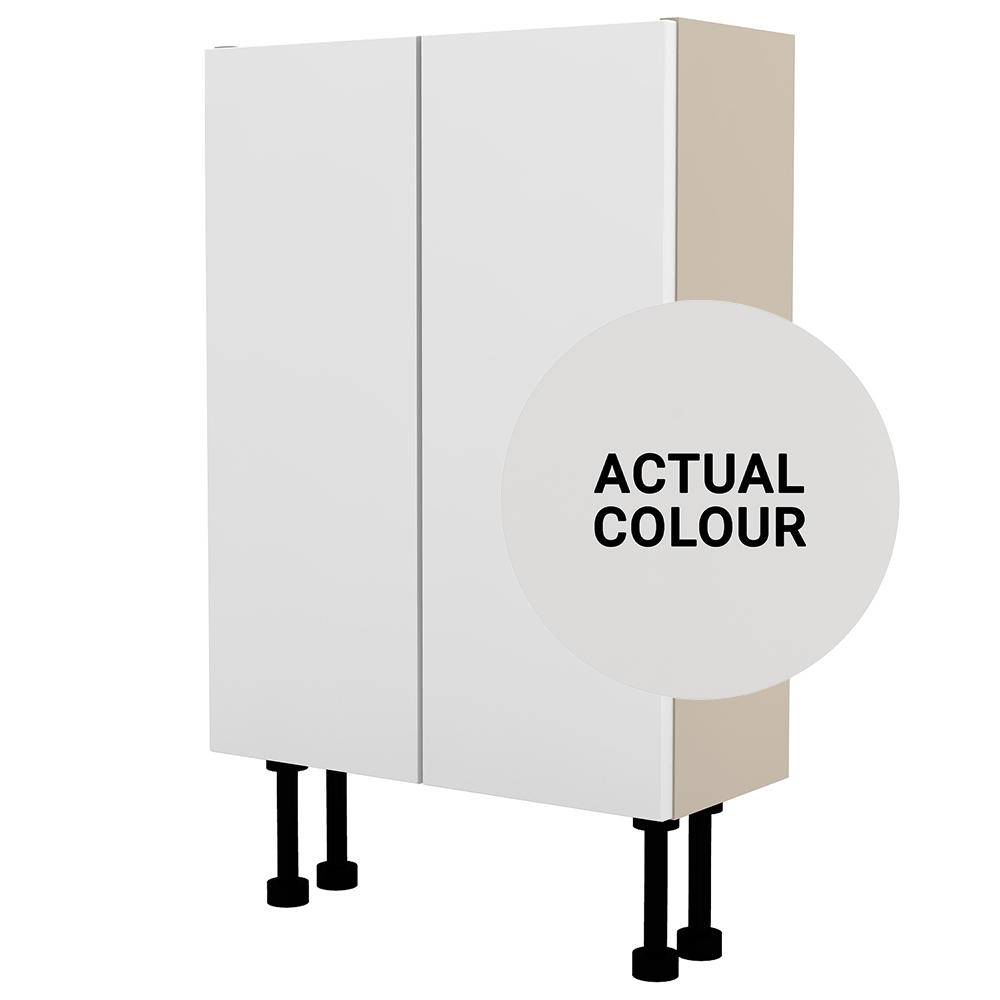 Image of Duarti By Calypso Cascade 500mm Slimline 2 Door Floor Standing Unit - Mirror Grey