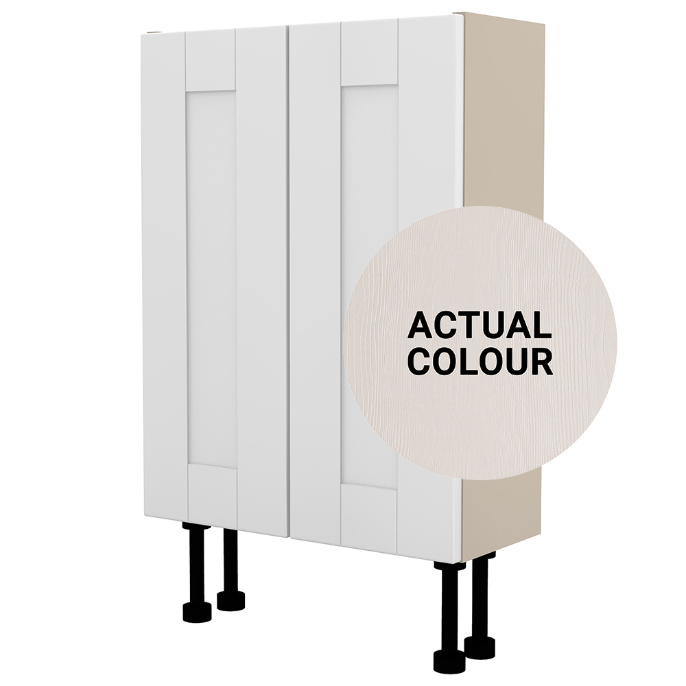 Duarti By Calypso Highwood 500mm Slimline 2 Door Floor Standing Unit - Taupe
