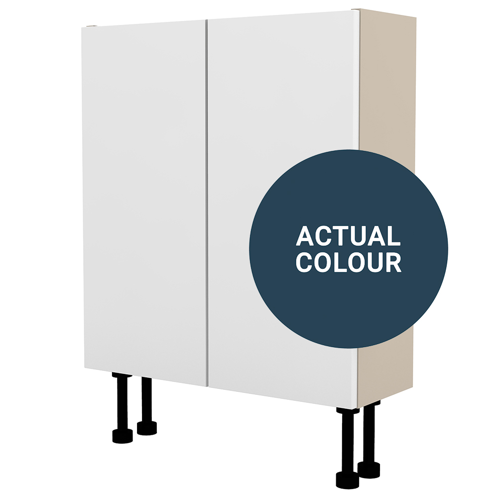 Duarti By Calypso Cascade 600mm Slimline 2 Door Floor Standing Unit - Twilight Blue
