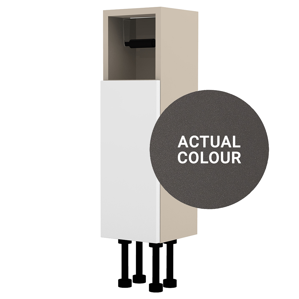 Image of Duarti By Calypso Cascade 200mm Slimline Open Top Toilet Roll Unit - Galaxy Grey