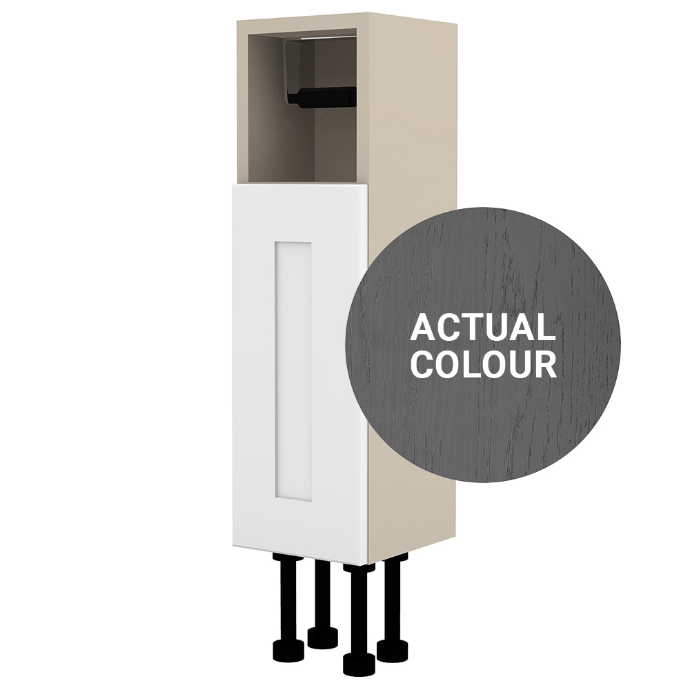 Image of Duarti By Calypso Highwood 200mm Slimline Open Top Toilet Roll Unit - Panther Grey