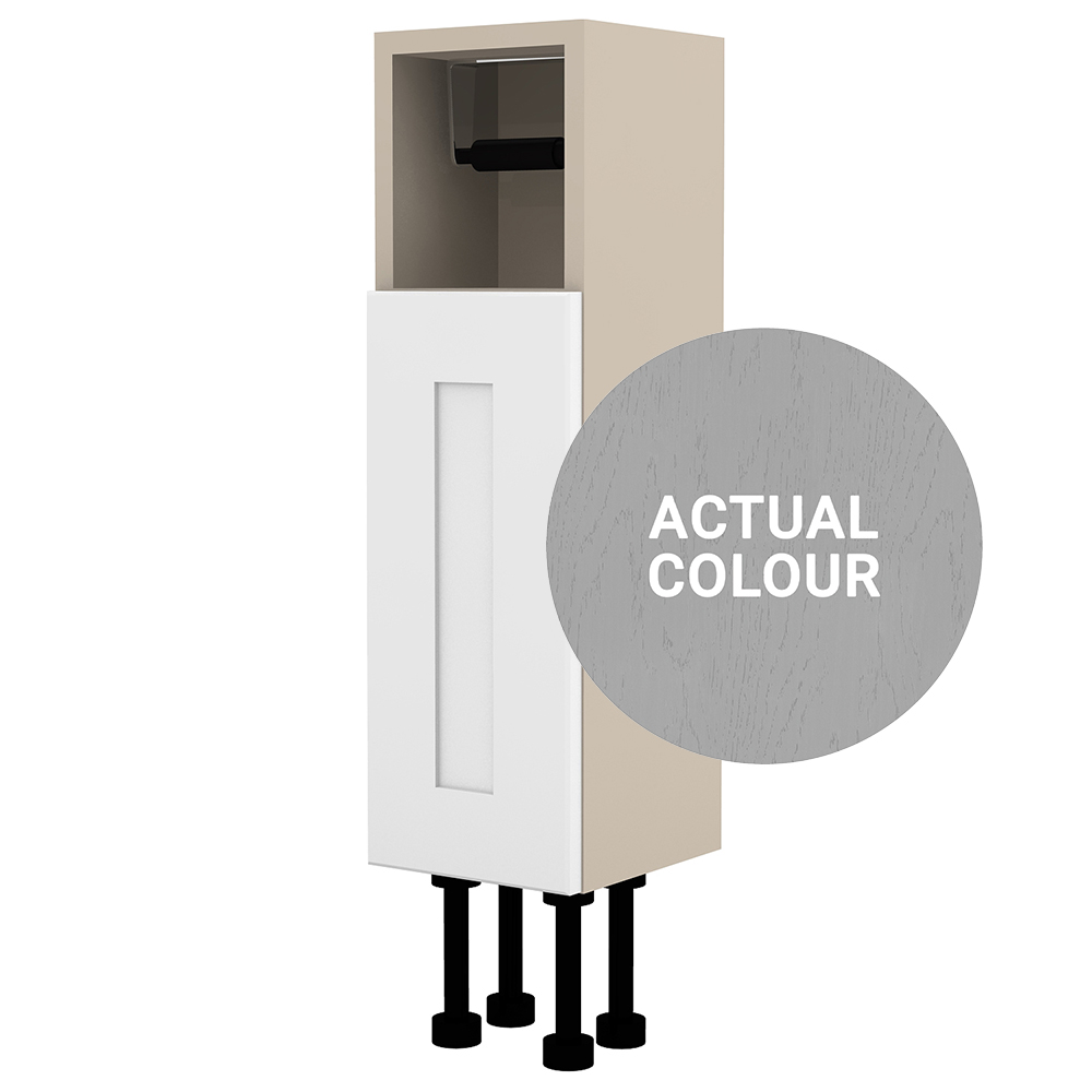 Image of Duarti By Calypso Highwood 200mm Slimline Open Top Toilet Roll Unit - Fossil Grey