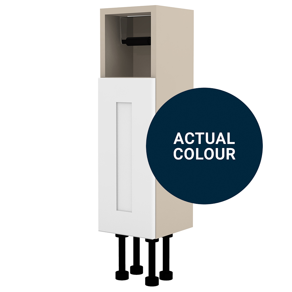 Image of Duarti By Calypso Highwood 200mm Slimline Open Top Toilet Roll Unit - Midnight Blue