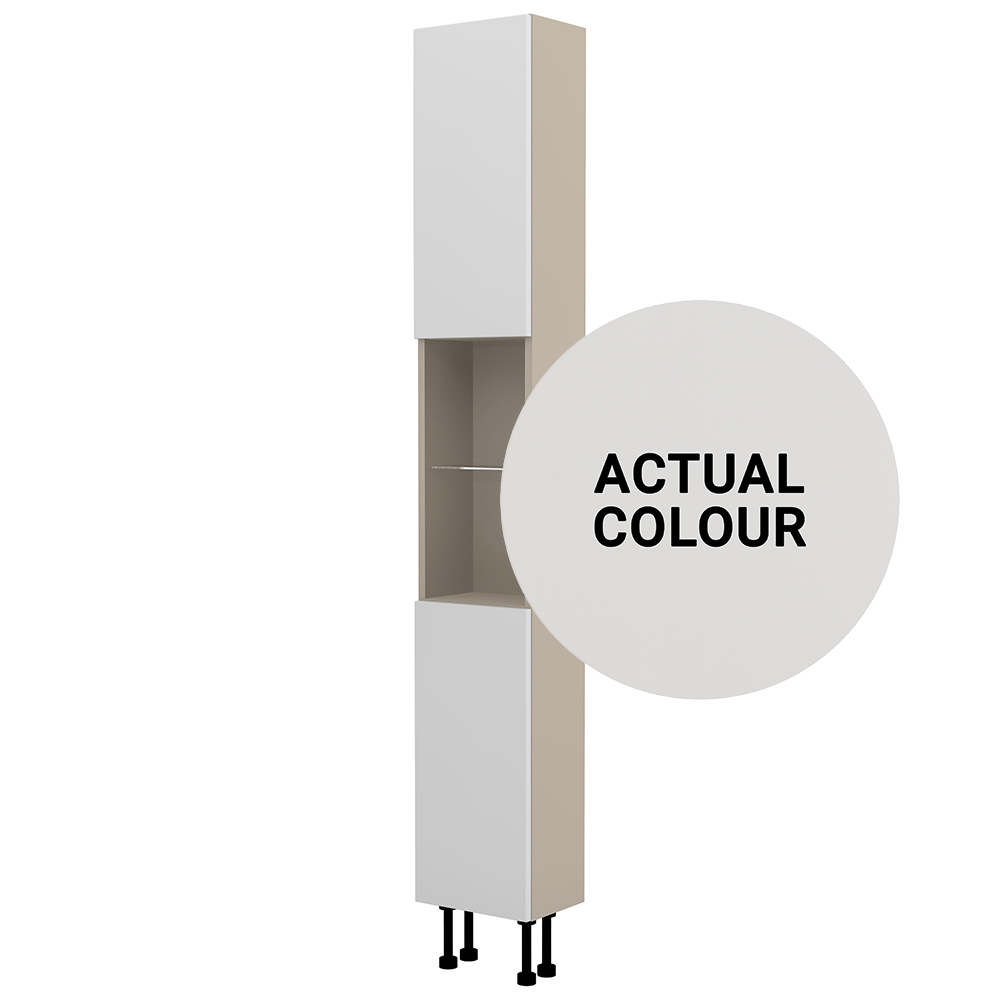 Image of Duarti By Calypso Cascade 300mm Slimline High Rise Tower Unit - Mirror Grey