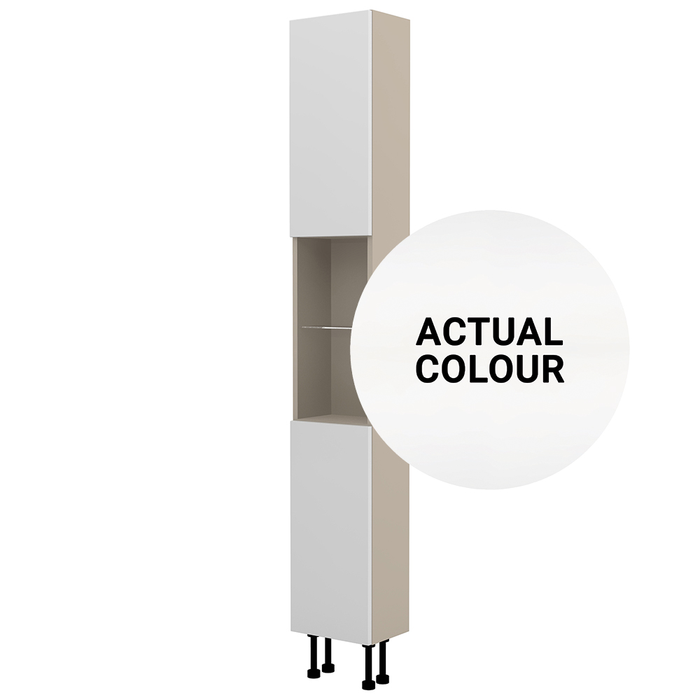 Image of Duarti By Calypso Cascade 300mm Slimline High Rise Tower Unit - Mirror White