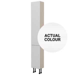 Duarti By Calypso Cascade 300mm Slimline High Rise Full Door Tower Unit - Mirror White