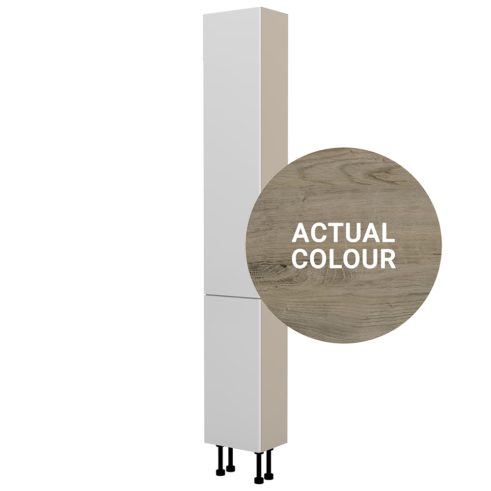 Image of Duarti By Calypso Cascade 300mm Slimline High Rise Full Door Tower Unit - Grey Bark